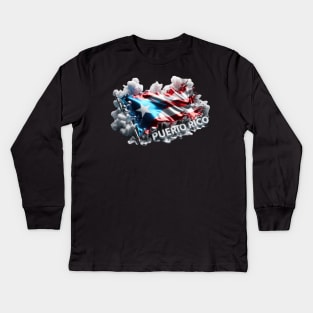 Puerto Rico Kids Long Sleeve T-Shirt